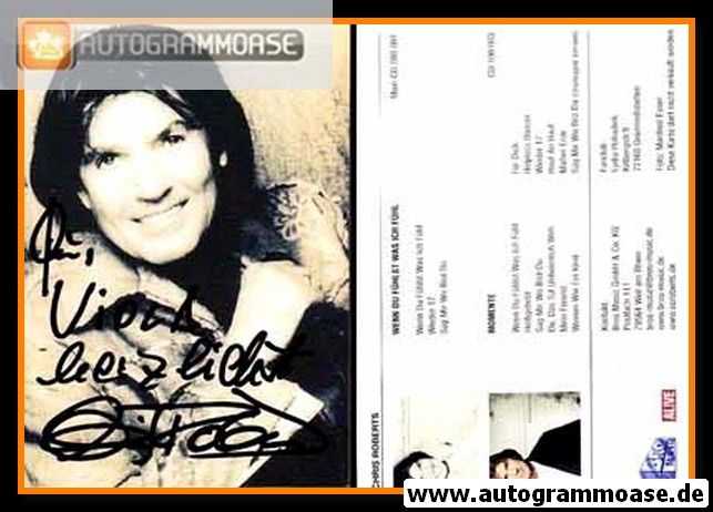 Autogramm Schlager | Chris ROBERTS | 2002 "Momente" ((Portrait SW) Bros