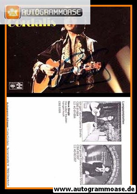 Autogramm Schlager | Costa CORDALIS | 1976 "Ich Geh Durch Deine Strasse" (CBS)