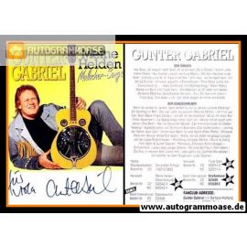 Autogramm Schlager | Gunter GABRIEL | 1996 "Meine Helden Malocher-Songs" (Portrait Color)