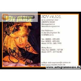 Autogramm Pop | Joy ALICE | 1990er (Portrait Color)