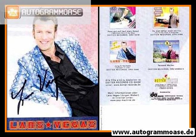 Autogramm Schlager | Lars VEGAS | 2006 "Tausend Meilen" (DA Music)