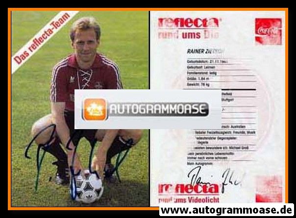 Autogramm Fussball | 1. FC Nürnberg | 1991 | Rainer ZIETSCH