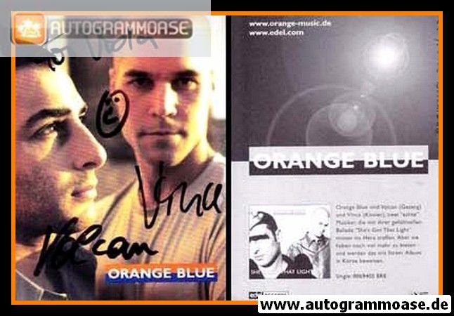 Autogramme Pop | ORANGE BLUE | 2000 "She´s Got That Light" (Edel)