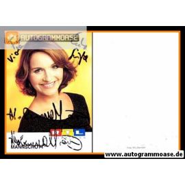 Autogramm TV | RTL | Eva MANNSCHOTT | 1990er (Portrait Color) Stempell