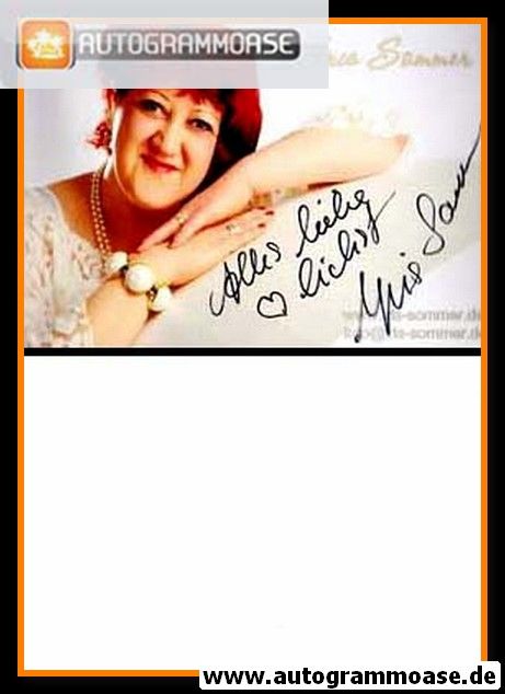 Autogramm Schlager | Iris SOMMER | 2000er Foto (Portrait Color)