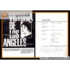 Autogramm Klassik | Victoria DE LOS ANGELES | 1965 (Programmheft)