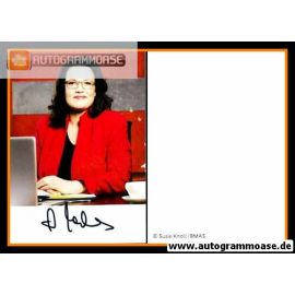 Autogramm Politik | SPD | Andrea NAHLES | 2010er (Portrait Color) Knoll