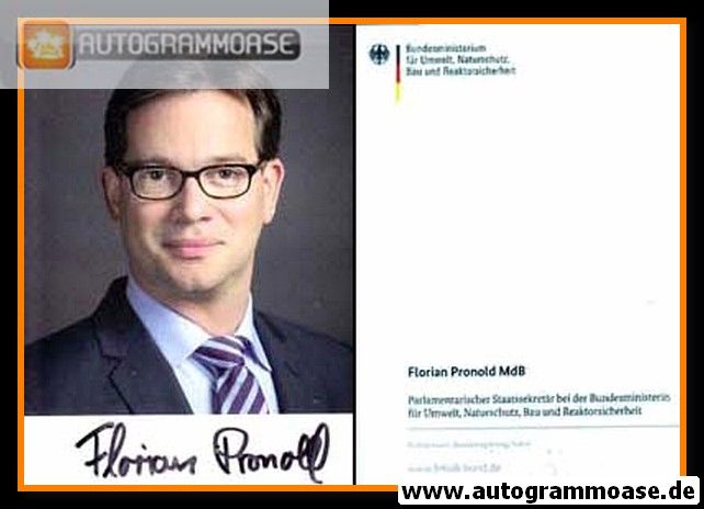 Autogramm Politik | SPD | Florian PRONOLD | 2010er (Portrait Color)