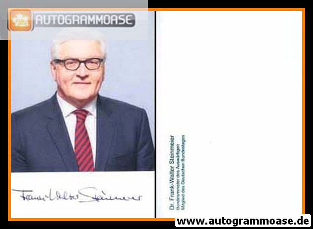 Autogramm Politik | SPD | Frank-Walter STEINMEIER | 2010er Druck (Portrait Color)