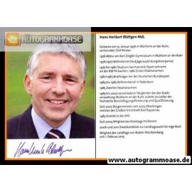 Autogramm Politik | SPD | Hans Heribert BLÄTTGEN | 2010er (Lebenslauf)