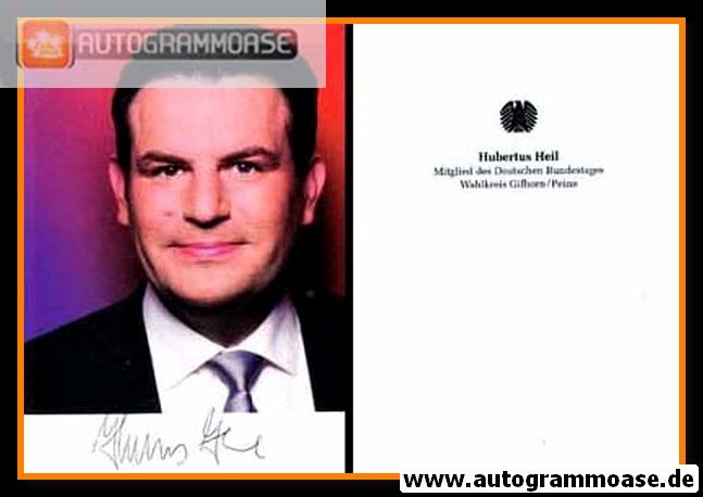 Autogramm Politik | SPD | Hubertus HEIL | 2010er (Portrait Color)