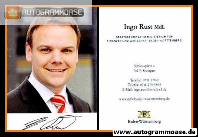 Autogramm Politik | SPD | Ingo RUST | 2010er (Portrait Color) 2