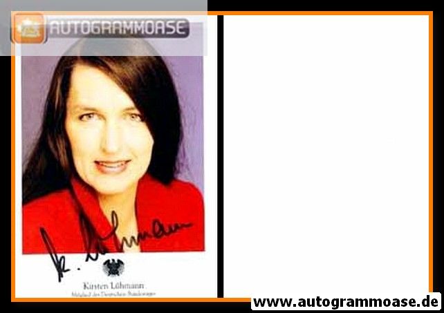 Autogramm Politik | SPD | Kirsten LÜHMANN | 2010er (Portrait Color)