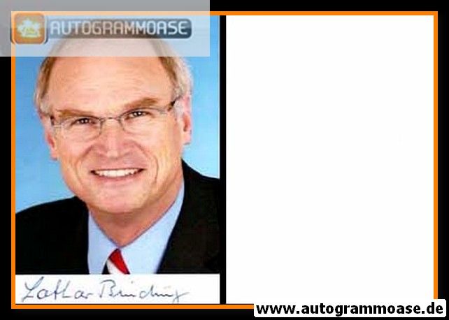 Autogramm Politik | SPD | Lothar BINDING | 2010er Foto (Portrait Color)