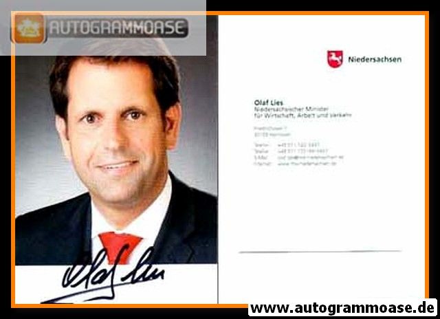 Autogramm Politik | SPD | Olaf LIES | 2010er (Portrait Color)