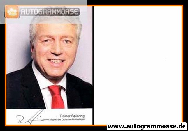 Autogramm Politik | SPD | Rainer SPIERING | 2010er (Portrait Color)