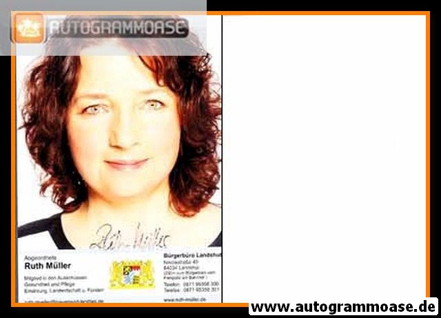 Autogramm Politik | SPD | Ruth MÜLLER | 2010er (Portrait Color)