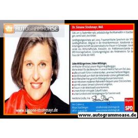 Autogramm Politik | SPD | Simone STROHMAYR | 2010er Druck (Portrait Color)
