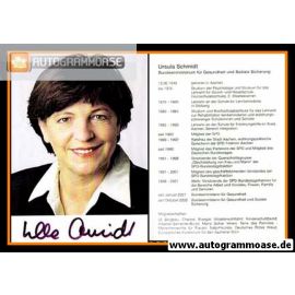 Autogramm Politik | SPD | Ulla SCHMIDT | 2000er (Lebenslauf) 2
