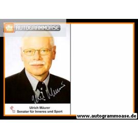 Autogramm Politik | SPD | Ulrich MÄURER | 2000er (Portrait Color)