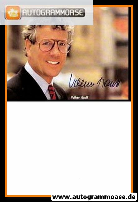 Autogramm Politik | SPD | Volker HAUFF | 1990er (Portrait Color)