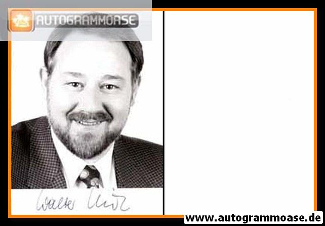 Autogramm Politik | SPD | Walter SCHÖLER | 1990er Foto (Portrait SW)