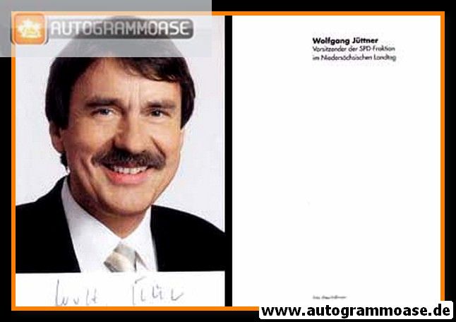 Autogramm Politik | SPD | Wolfgang JÜTTNER | 2000er (Portrait Color)