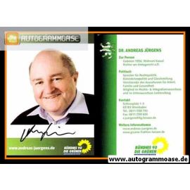 Autogramm Politik | GRÜNE | Andreas JÜRGENS | 2010er (Portrait Color)
