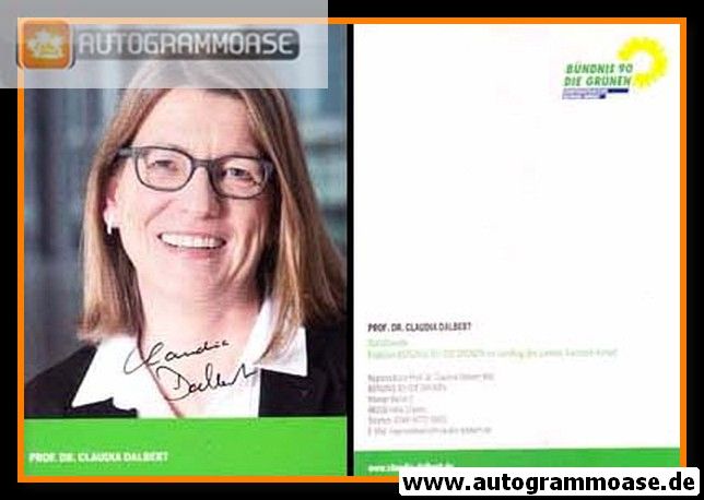 Autogramm Politik | GRÜNE | Claudia DALBERT | 2010er (Portrait Color)