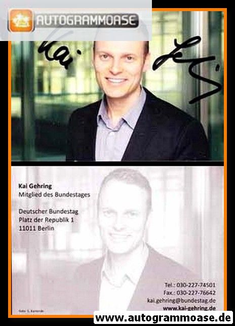 Autogramm Politik | GRÜNE | Kai GEHRING | 2010er (Portrait Color) quer