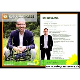 Autogramm Politik | GRÜNE | Kai KLOSE | 2010er (Portrait Color)