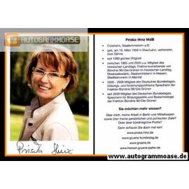 Autogramm Politik | GRÜNE | Priska HINZ | 2010er (Lebenslauf)