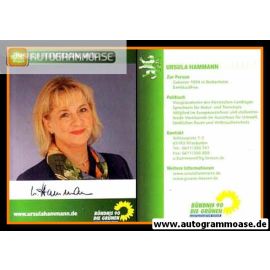 Autogramm Politik | GRÜNE | Ursula HAMMANN | 2010er (Portrait Color) 1