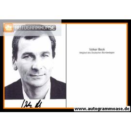 Autogramm Politik | GRÜNE | Volker BECK | 1990er (Portrait SW)