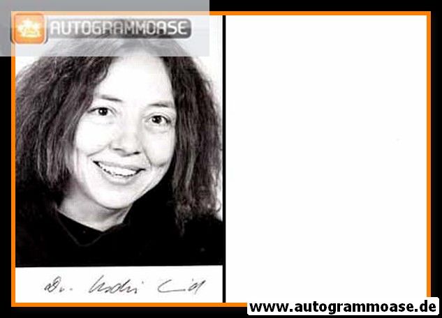 Autogramm Politik | GRÜNE | Uschi EID | 1990er Foto (Portrait SW)