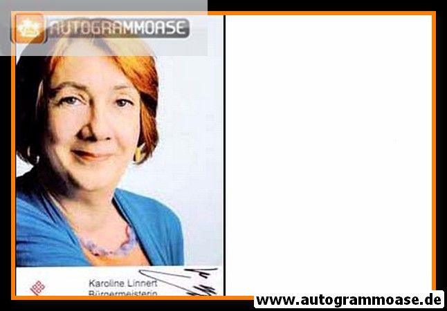 Autogramm Politik | GRÜNE | Karoline LINNERT | 2000er (Portrait Color) 