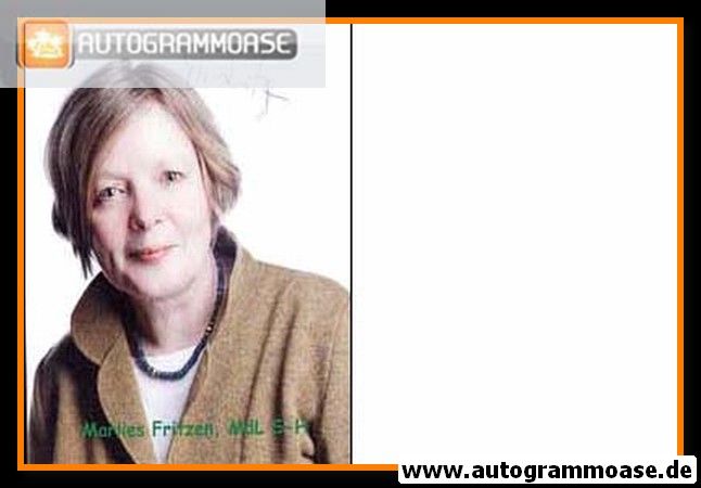 Autogramm Politik | GRÜNE | Marlies FRITZEN | 2010er (Portrait Color)