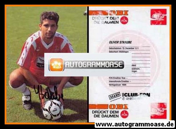 Autogramm Fussball | 1. FC Nürnberg | 1993 | Oliver STRAUBE