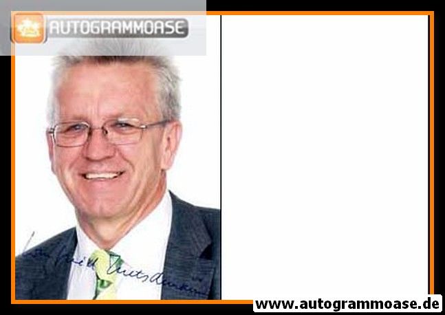 Autogramm Politik | GRÜNE | Winfried KRETSCHMANN | 2010er Foto (Portrait Color)