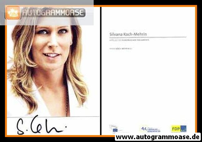 Autogramm Politik | FDP | Silvana KOCH-MEHRIN | 2010er (Portrait Color)