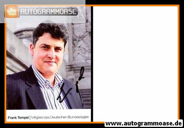 Autogramm Politik | LINKE | Frank TEMPEL | 2010er (Portrait Color)