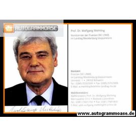 Autogramm Politik | LINKE | Wolfgang METHLING | 2010er (Portrait Color)
