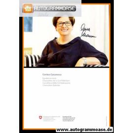 Autogramm Politik | Schweiz (CVP) | Corina CASANOVA | 2010er (Portrait Color) quer