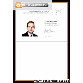 Autogramm Politik | Dänemark | Nicolai WAMMEN | 2010er Druck (Portrait Color)