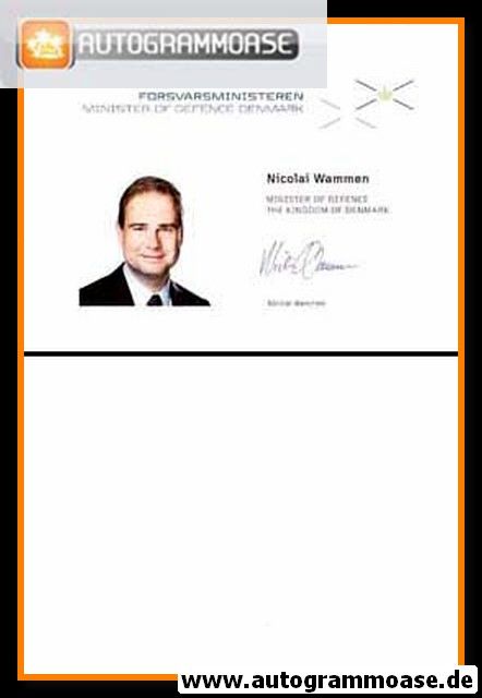 Autogramm Politik | Dänemark | Nicolai WAMMEN | 2010er Druck (Portrait Color)