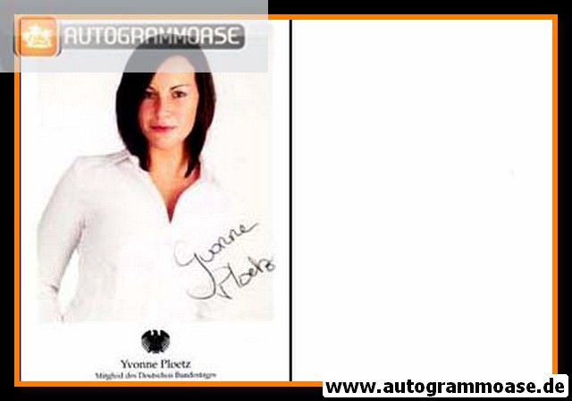 Autogramm Politik | LINKE | Yvonne PLOETZ | 2010er (Portrait Color)