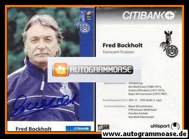 Autogramm Fussball | MSV Duisburg | 2000 | Fred BOCKHOLT