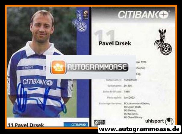 Autogramm Fussball | MSV Duisburg | 2000 | Pavel DRSEK