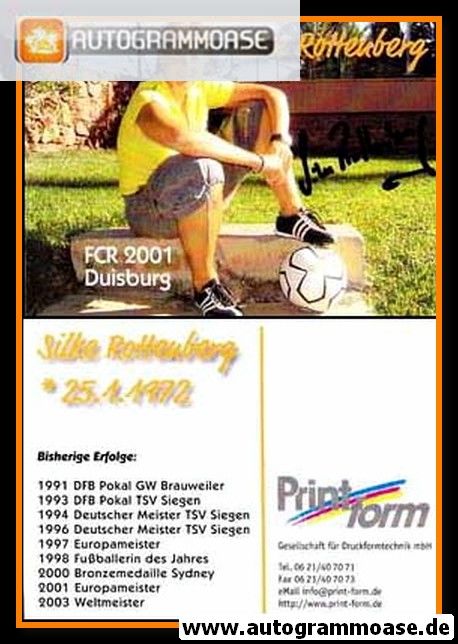 Autogramm Fussball (Damen) | FCR 2001 Duisburg | 2000er | Silke ROTTENBERG