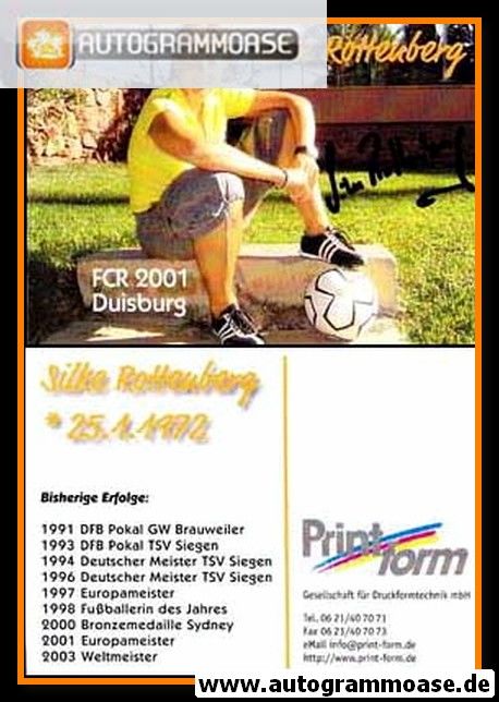 Autogramm Fussball (D) | FCR 2001 Duisburg | 2000er | Silke ROTTENBERG